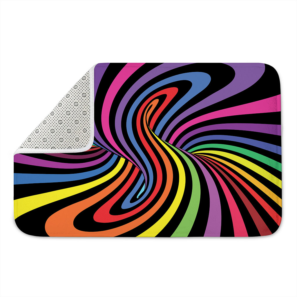 Rainbow Torus Psychedelic Print Indoor Door Mat