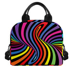 Rainbow Torus Psychedelic Print Insulated Lunch Bag