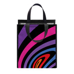 Rainbow Torus Psychedelic Print Insulated Lunch Tote