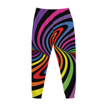 Rainbow Torus Psychedelic Print Jogger Pants