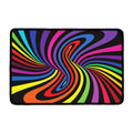 Rainbow Torus Psychedelic Print Kitchen Mat