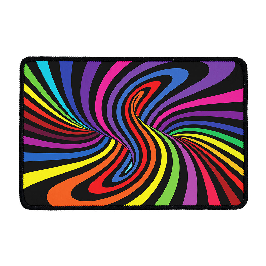 Rainbow Torus Psychedelic Print Kitchen Mat
