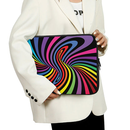 Rainbow Torus Psychedelic Print Laptop Sleeve