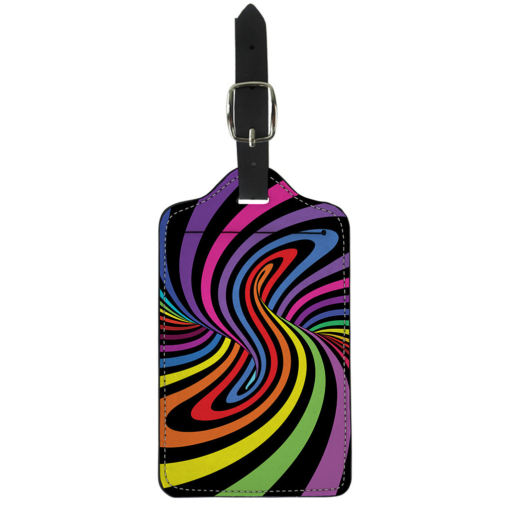 Rainbow Torus Psychedelic Print Luggage Tag