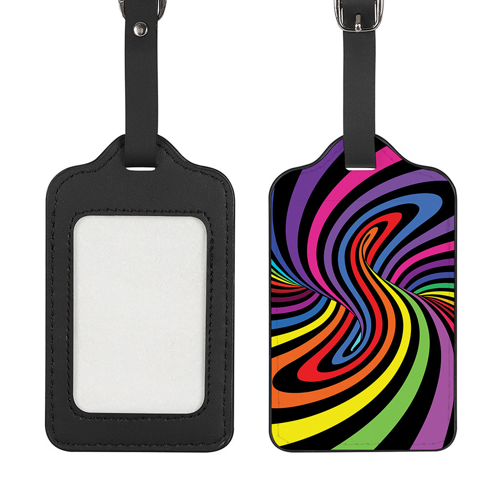 Rainbow Torus Psychedelic Print Luggage Tag