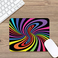 Rainbow Torus Psychedelic Print Mouse Pad