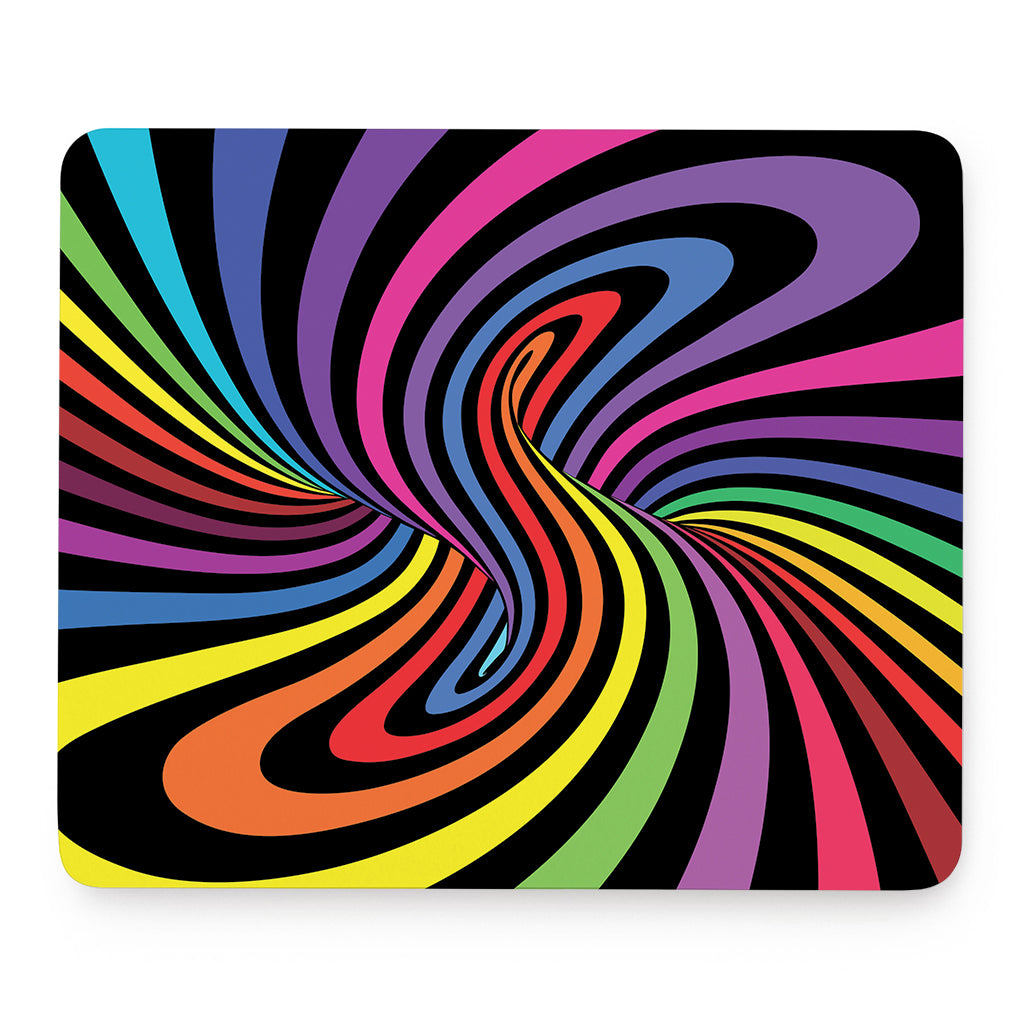 Rainbow Torus Psychedelic Print Mouse Pad