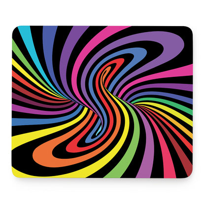 Rainbow Torus Psychedelic Print Mouse Pad
