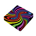 Rainbow Torus Psychedelic Print Outdoor Seat Cushion Cover
