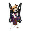Rainbow Torus Psychedelic Print Pet Carrier Backpack
