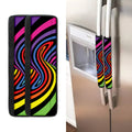 Rainbow Torus Psychedelic Print Refrigerator Handle Covers
