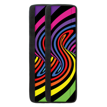 Rainbow Torus Psychedelic Print Refrigerator Handle Covers