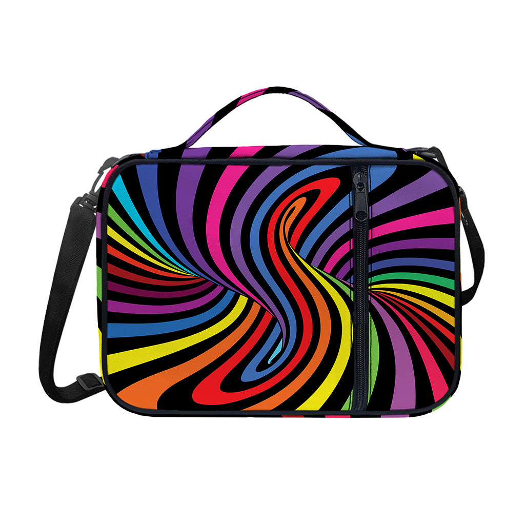 Rainbow Torus Psychedelic Print Shoulder Strap Bible Bag
