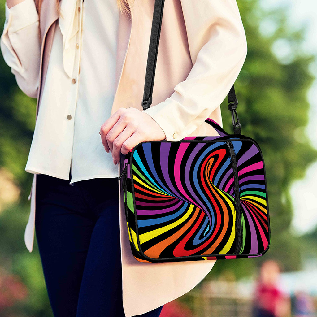 Rainbow Torus Psychedelic Print Shoulder Strap Bible Bag