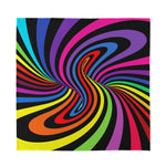 Rainbow Torus Psychedelic Print Silk Bandana