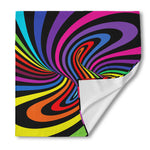 Rainbow Torus Psychedelic Print Silk Bandana