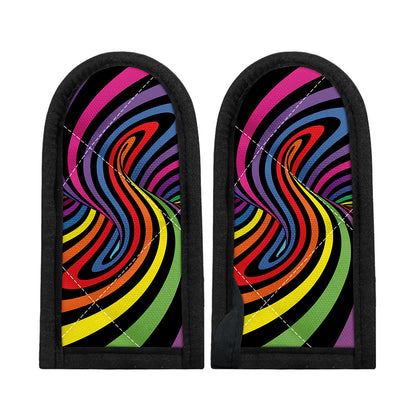 Rainbow Torus Psychedelic Print Skillet Handle Cover