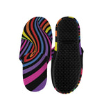 Rainbow Torus Psychedelic Print Slippers