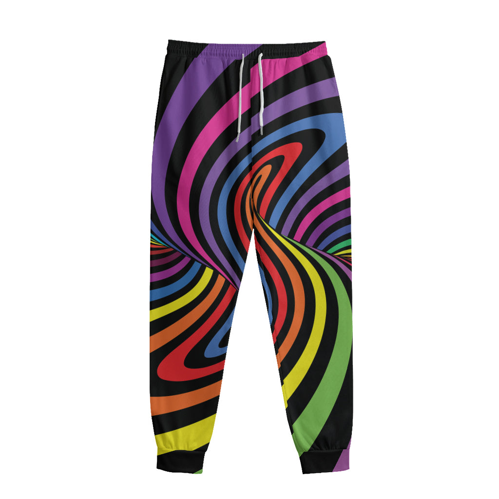 Rainbow Torus Psychedelic Print Sweatpants