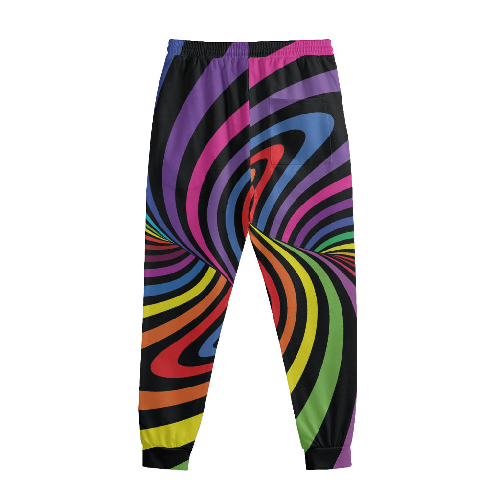 Rainbow Torus Psychedelic Print Sweatpants