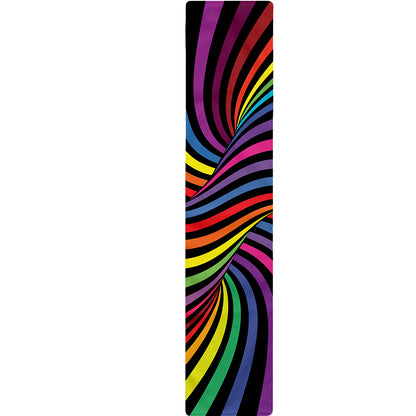 Rainbow Torus Psychedelic Print Table Runner