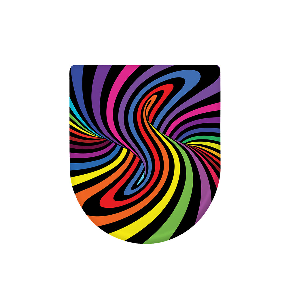 Rainbow Torus Psychedelic Print Toilet Lid Cover
