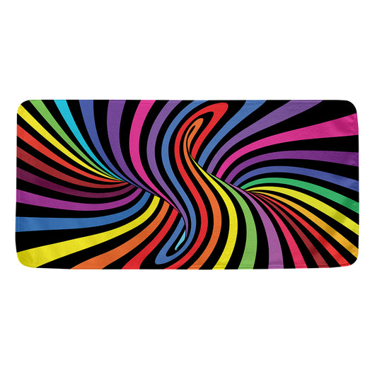 Rainbow Torus Psychedelic Print Towel