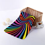 Rainbow Torus Psychedelic Print Towel