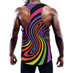 Rainbow Torus Psychedelic Print Training Tank Top