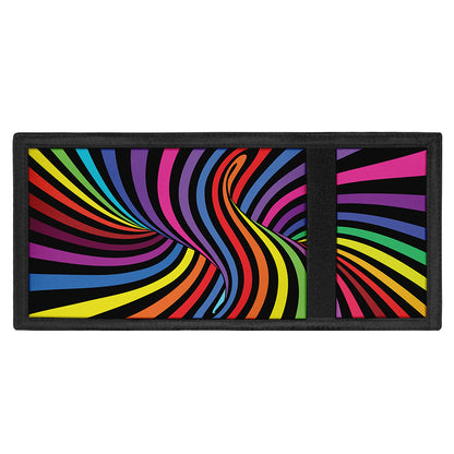 Rainbow Torus Psychedelic Print Trifold Wallet