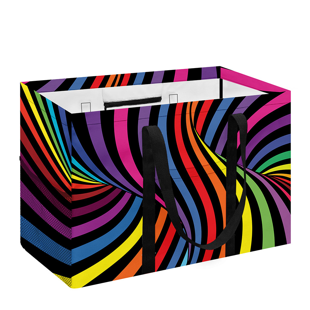 Rainbow Torus Psychedelic Print Utility Tote Bag