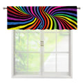 Rainbow Torus Psychedelic Print Window Valance