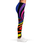 Rainbow Torus Psychedelic Print Women's Leggings