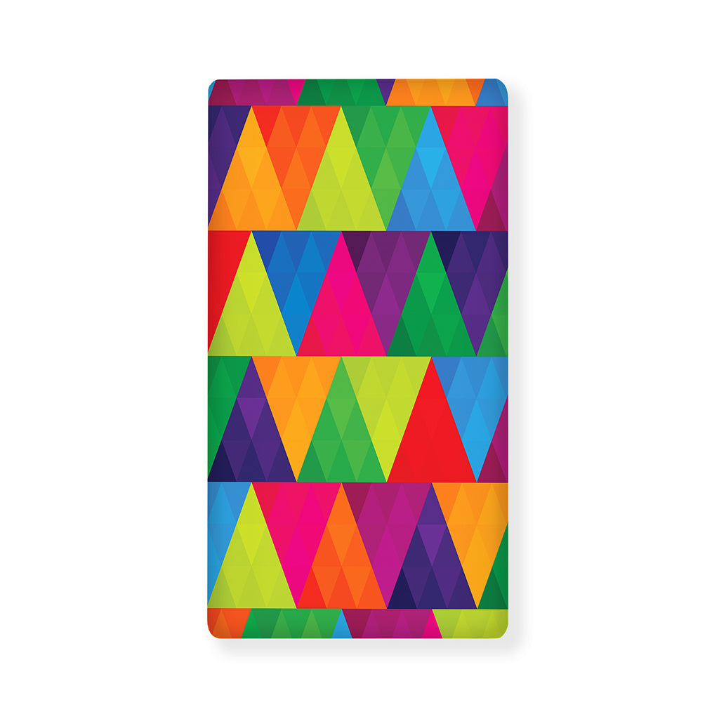 Rainbow Triangles Pattern Print Baby Crib Sheet
