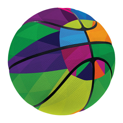 Rainbow Triangles Pattern Print Basketball