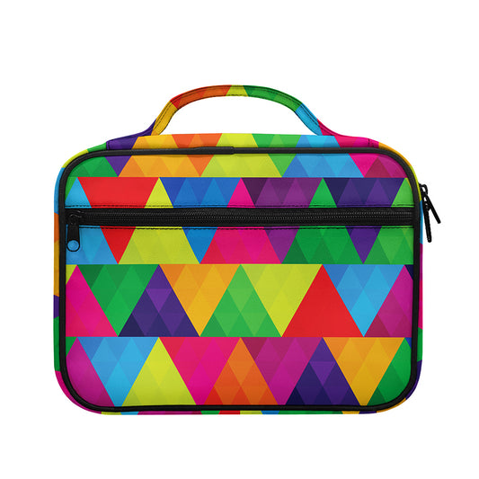 Rainbow Triangles Pattern Print Briefcase Bible Bag