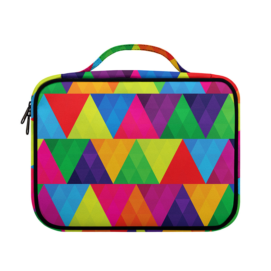 Rainbow Triangles Pattern Print Briefcase Bible Bag