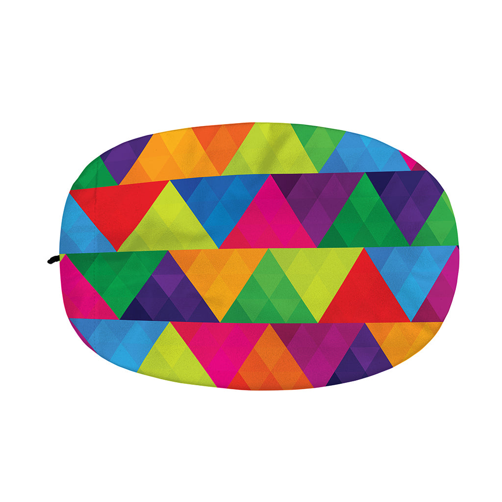 Rainbow Triangles Pattern Print Car Side Mirror Covers