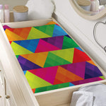 Rainbow Triangles Pattern Print Changing Pad Cover