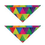 Rainbow Triangles Pattern Print Dog Bandana