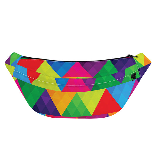 Rainbow Triangles Pattern Print Fanny Pack