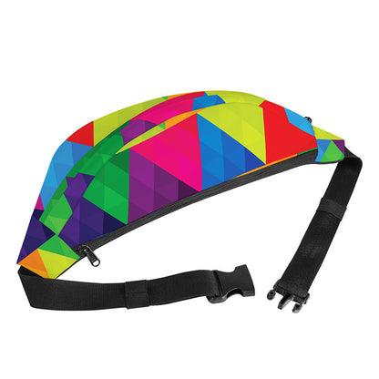 Rainbow Triangles Pattern Print Fanny Pack