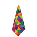 Rainbow Triangles Pattern Print Hand Towel