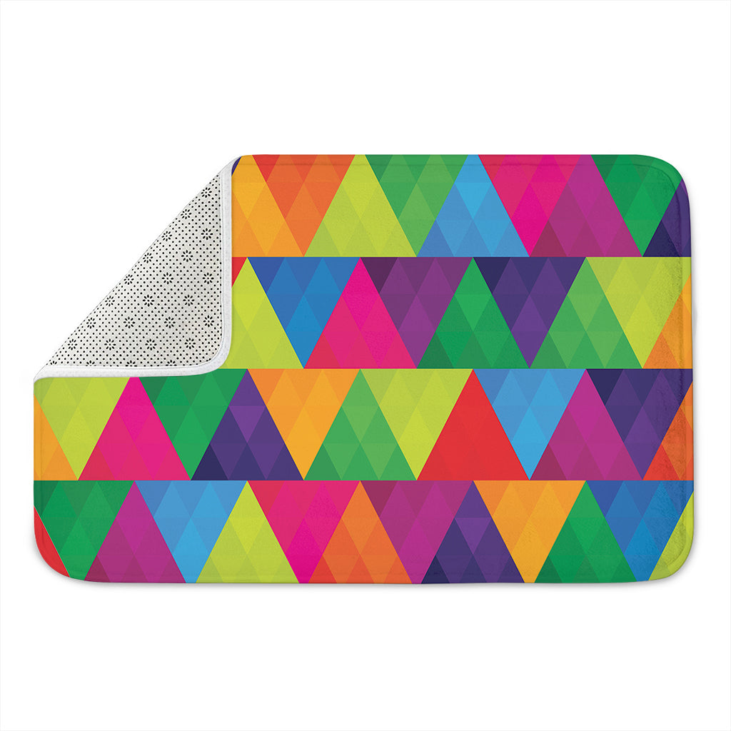 Rainbow Triangles Pattern Print Indoor Door Mat