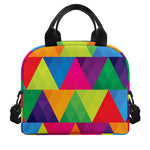 Rainbow Triangles Pattern Print Insulated Lunch Bag