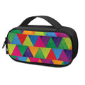 Rainbow Triangles Pattern Print Portable Cooler Travel Case