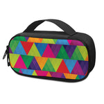 Rainbow Triangles Pattern Print Insulin Cooler Travel Case