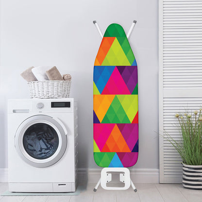 Rainbow Triangles Pattern Print Ironing Board Cover