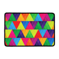 Rainbow Triangles Pattern Print Kitchen Mat
