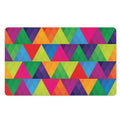 Rainbow Triangles Pattern Print Polyester Doormat